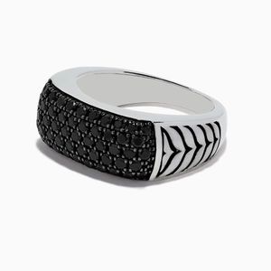 Effy mens Black Sapphire & .925 ring